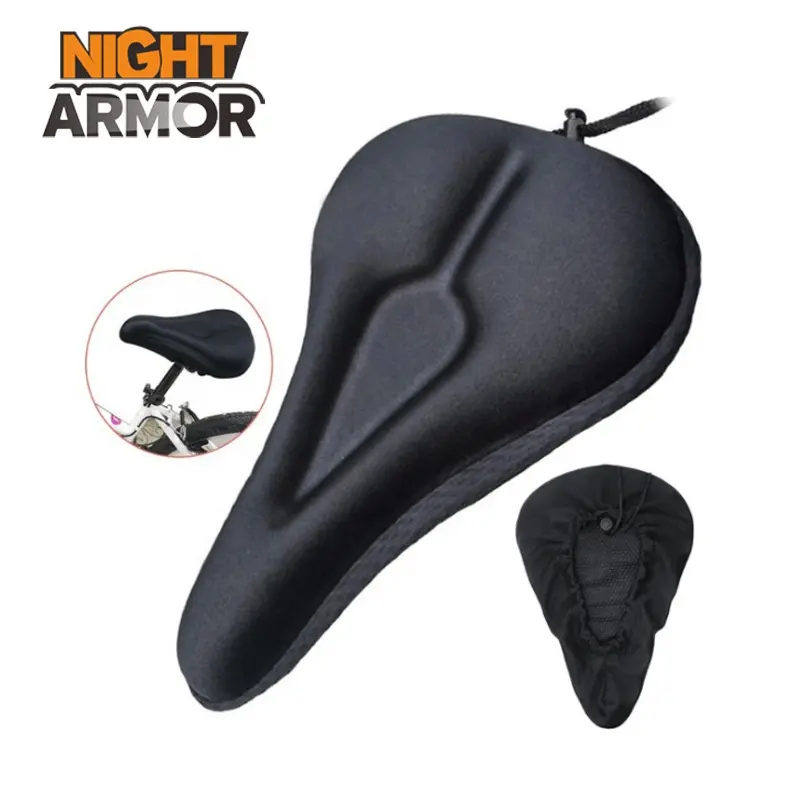 Bike Seat Cover Extra Soft Gel Bicycle Seat Bike Saddle Cushion Water&Dust Resistant Cover