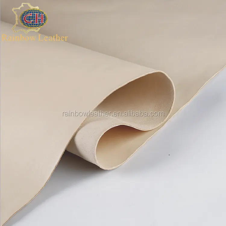 China Supplier Italianism 1.0-3.5 MM Thickness Vegetable Tanned Top Layer Cowhide Leather for Sale