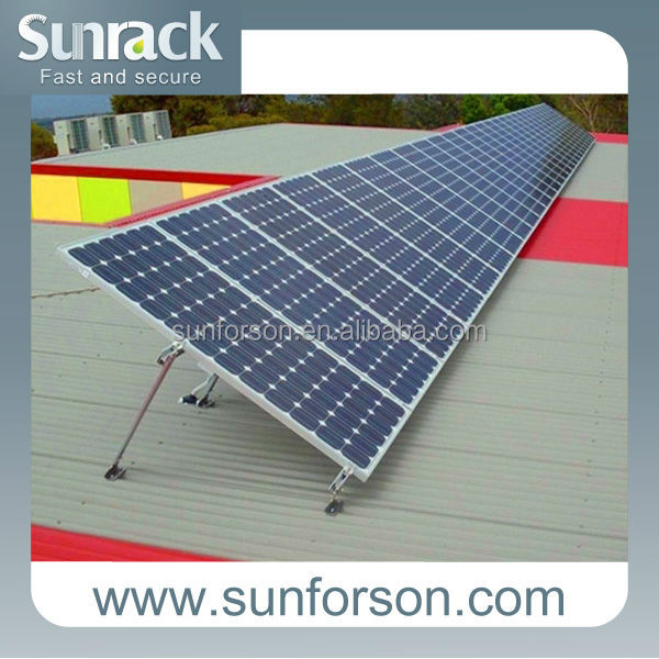 Solar panel flat roof mounting  ground mounting solar system