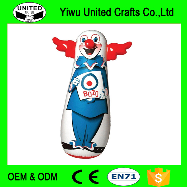 The Original 46" Bozo 3-D Bop Inflatable Bag
