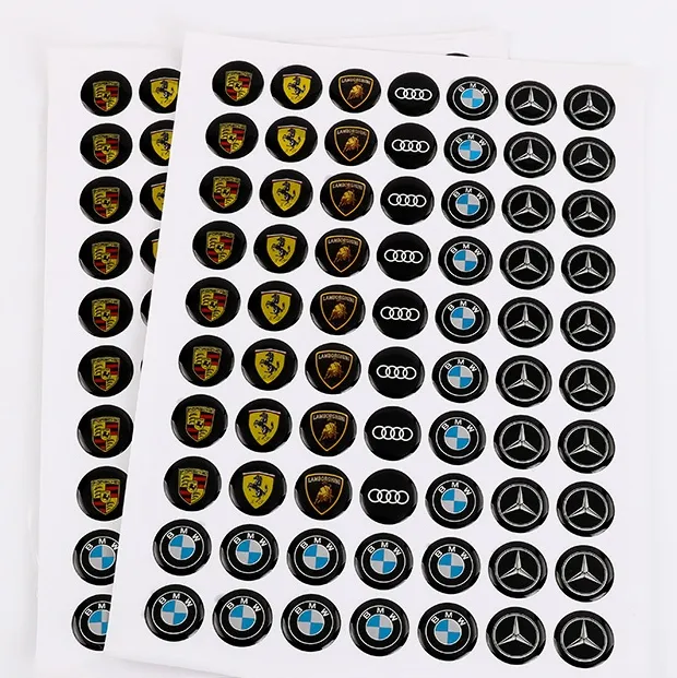 Professionally supply good quality epoxy resin stickers and clear epoxy resin and custom dome stickers