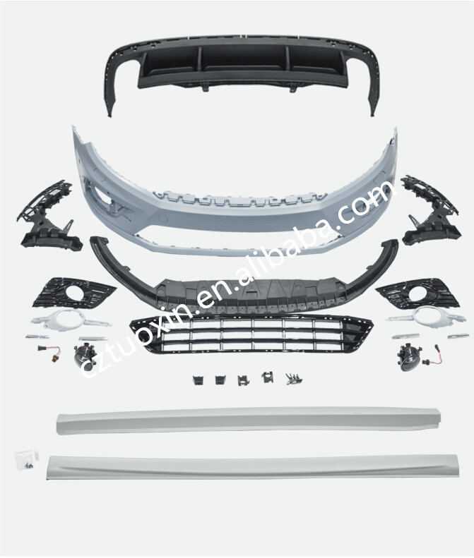 Для V.W Passat CC R-Line 2013 2014 2015 обвес передний бампер + задний бампер + Боковая юбка