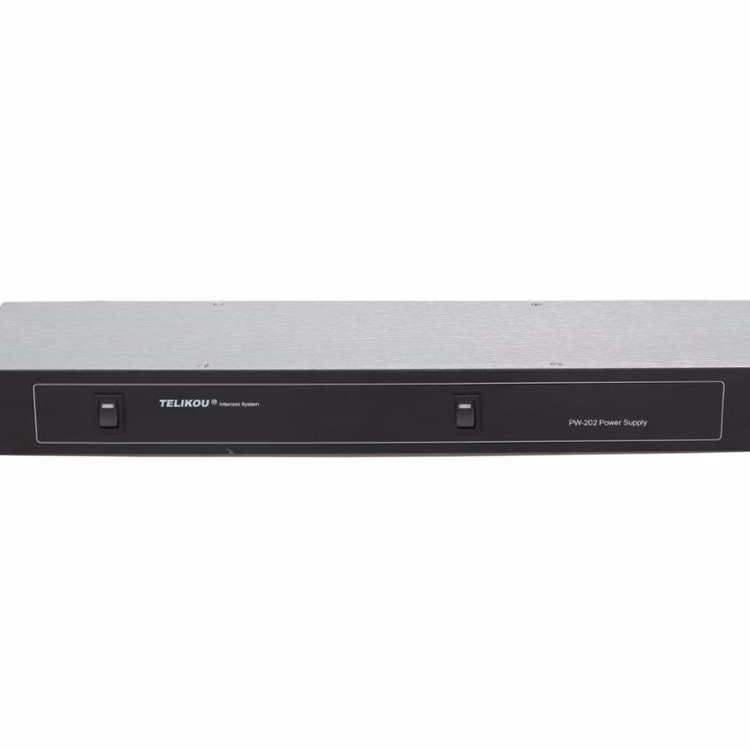 TELIKOU PW-202 стандартная 1U двухканальная система внутренней связи, источник питания, трансляционное оборудование
