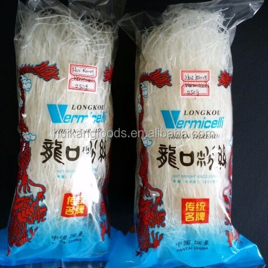 Зеленая фасоль Longkou, лапша вермишель, лапша mungbean