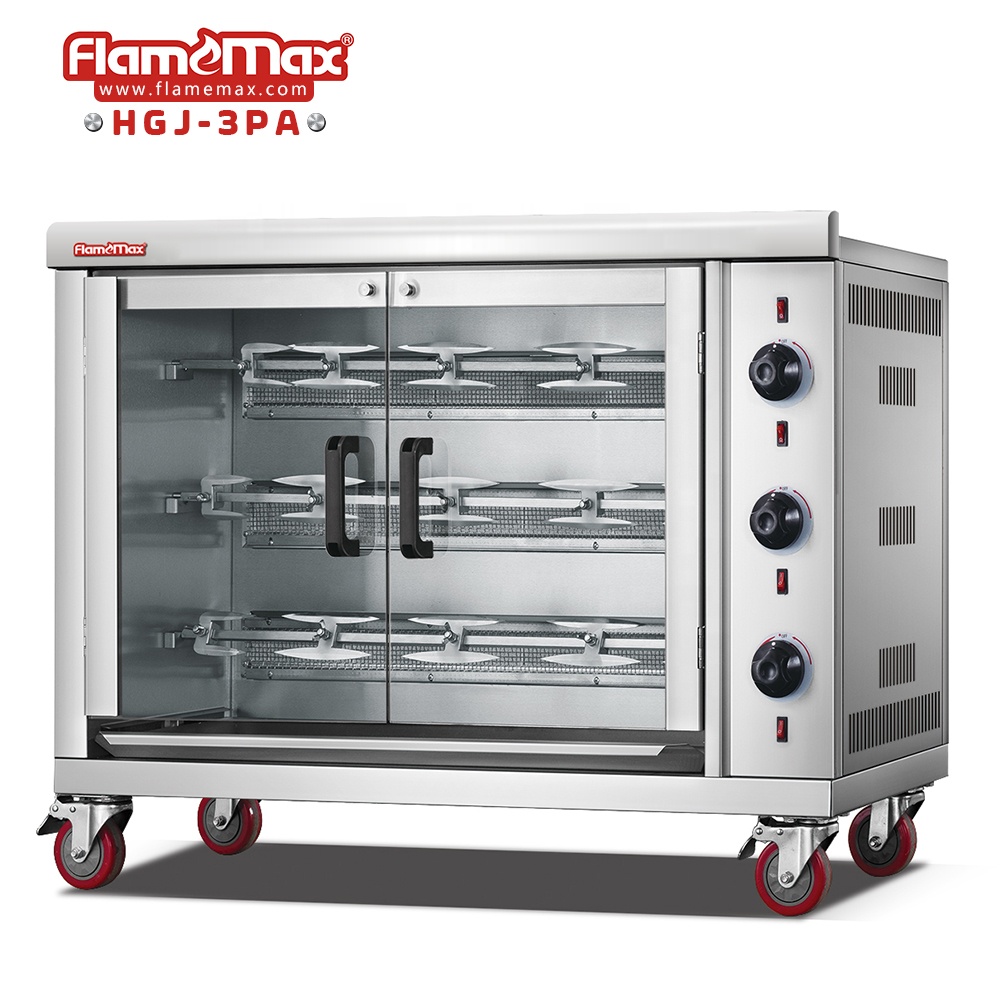 HGJ-3PA горячая Распродажа, хорошая цена, газовая вращающаяся машина для курицы/машина для приготовления курицы/газовая печь для курицы