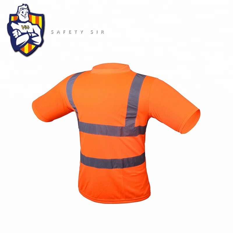 ANSI Hi Vis светоотражающие безопасности футболка для мужчины/женщины аэропорт дорожного движения безопасности дорожного движения безопасность рубашки с короткими рукавами защитная Рабочая одежда