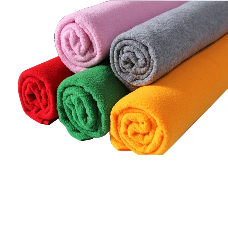 Wholesale Polar Fleece DIY flannel fabric dyed