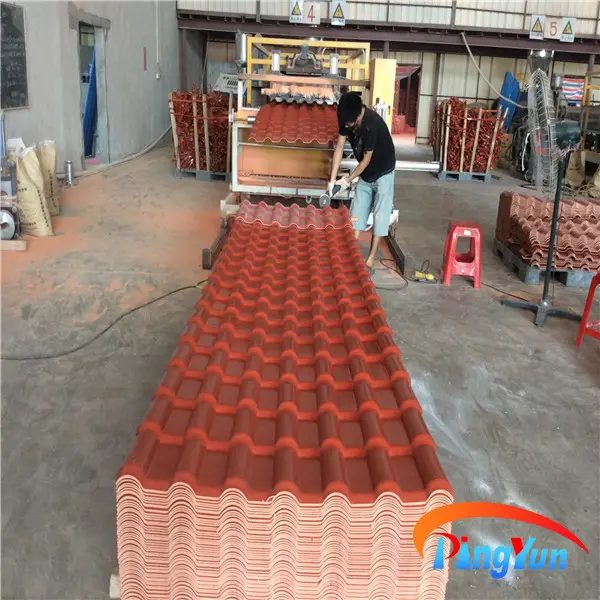 ASA pvc corrugated roof tile/pvc roofing tiles/spanish corrugated plastic roofing sheets