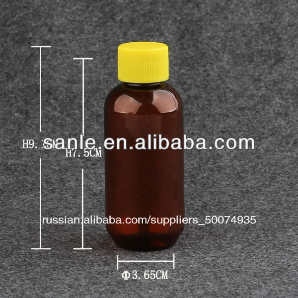 2oz 60ml янтарный сироп бутылки