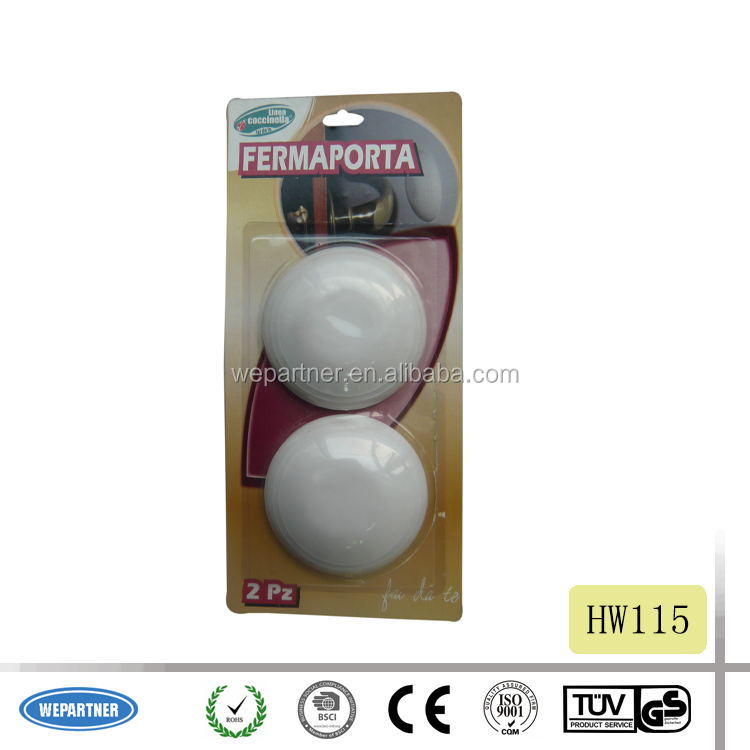 HW115 2pc Round plastic Door Stopper