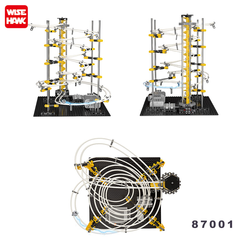Wisehawk пластиковый строительный блок marble run трек набор игра собрана игрушки marble racing