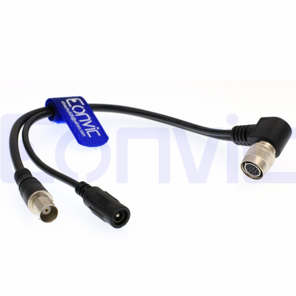 DC BNC/hirose женский 12 pin y-кабель 12 В сигнальный кабель для GH4 B4 2/3 "объектив