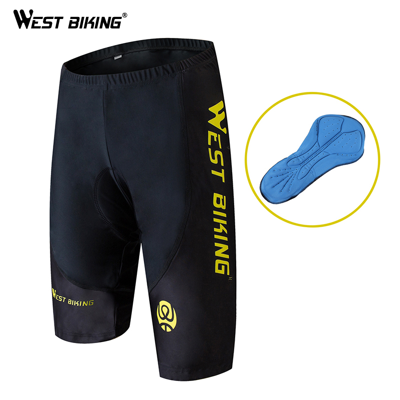 Велосипедные шорты WEST BIKING, дышащее быстросохнущее уличное Спортивное нижнее белье с 3D гелевыми вставками, из лайкры, Джерси, велошорты