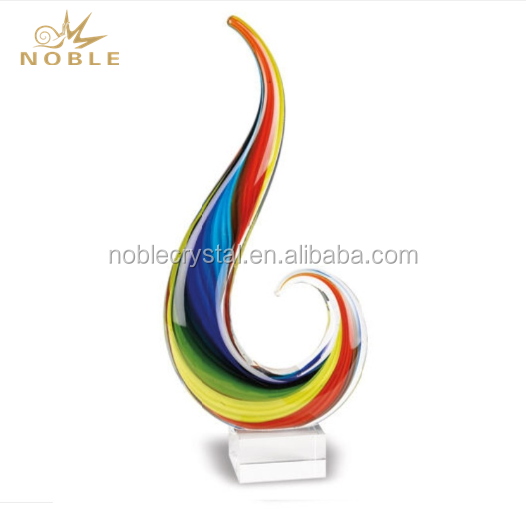 Новые горячие продажи арт-цветные стекла Скульптура Трофей Awards