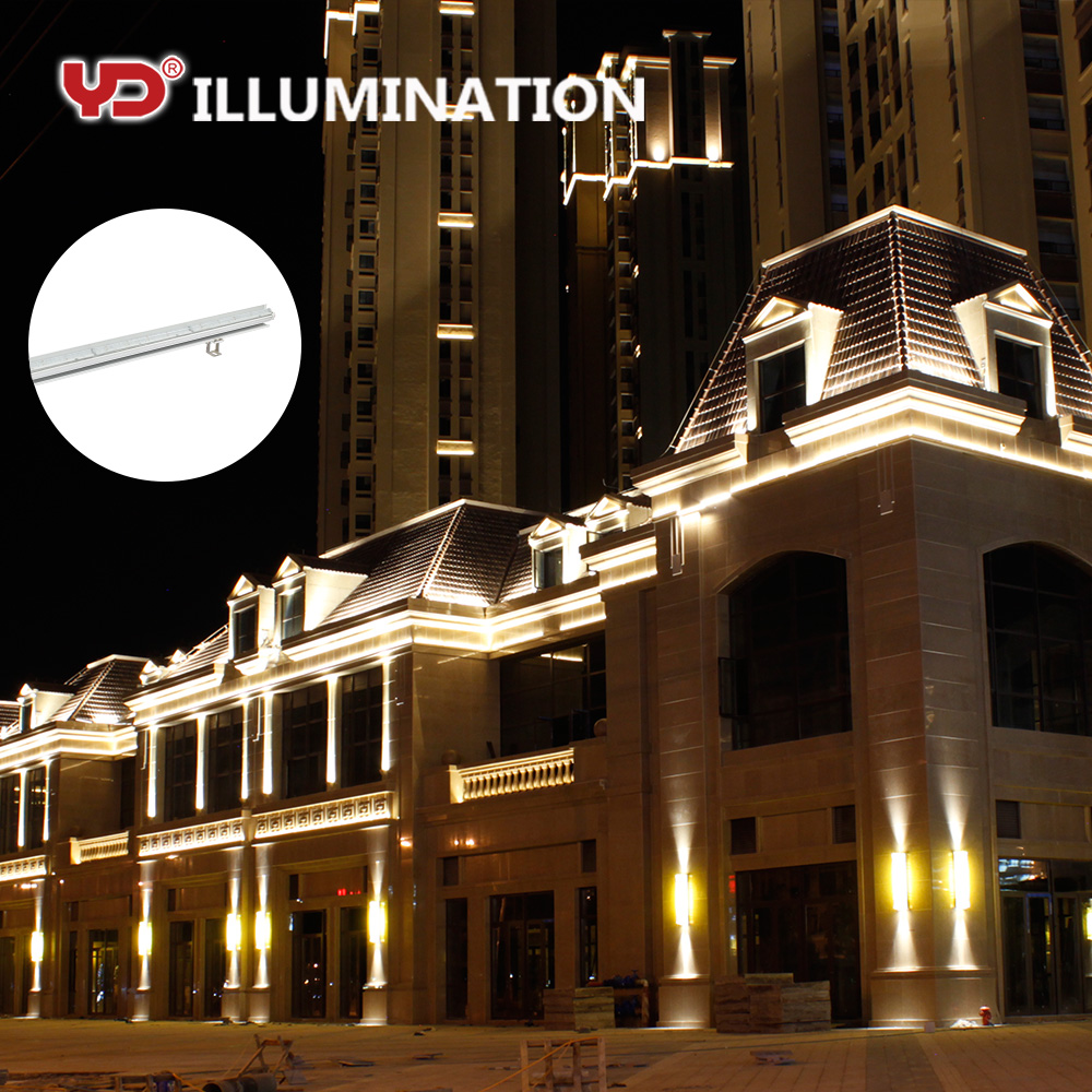 IP68 Anti UV dmсветодио дный X LED Жесткий линейный Прожекторы для наружного фасада света