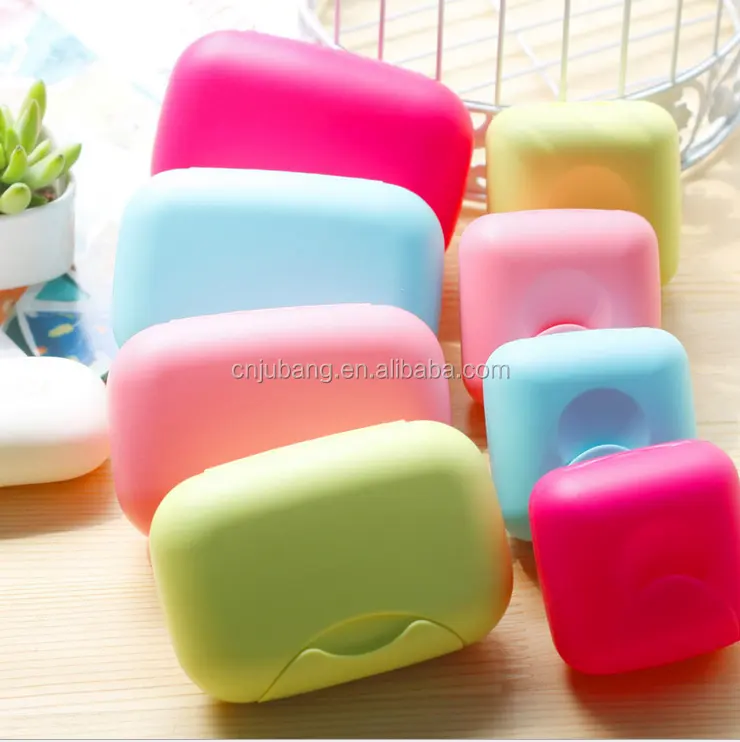 Easy Carry Travel Square Plastic Soap Box / plastic travel soap box with lid / travel soap box