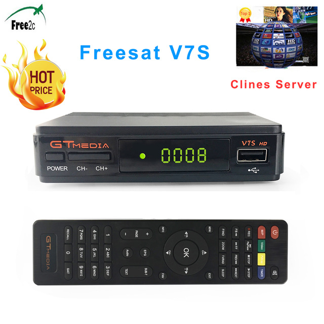 Спутниковый ресивер высокого качества sat V7S HD DVB-S/S2 FTA Full HD 1080P USB WIFI Поддержка YouTube, Clines DRE