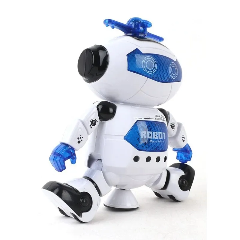 Space Dancing Electric musical robot toy Kid Toys For Boys And Girls 360 Degree Rotating Wind Dancer Children Toys