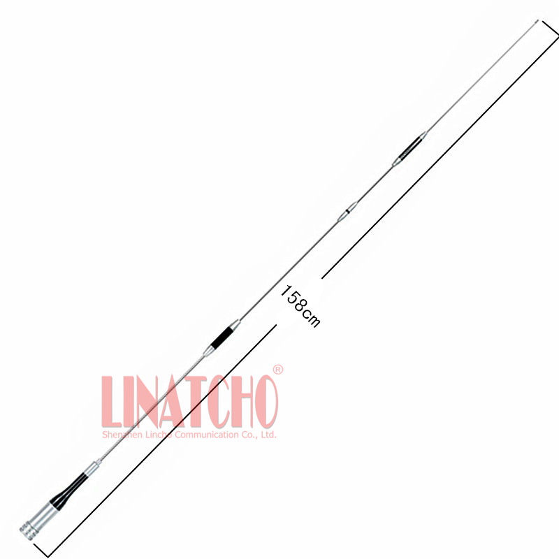 Самая длинная SG 7900 с высоким коэффициентом усиления VHF UHF Двухдиапазонная Любительская рация PL259 Мужская Автомобильная радиоантенна большого радиуса действия