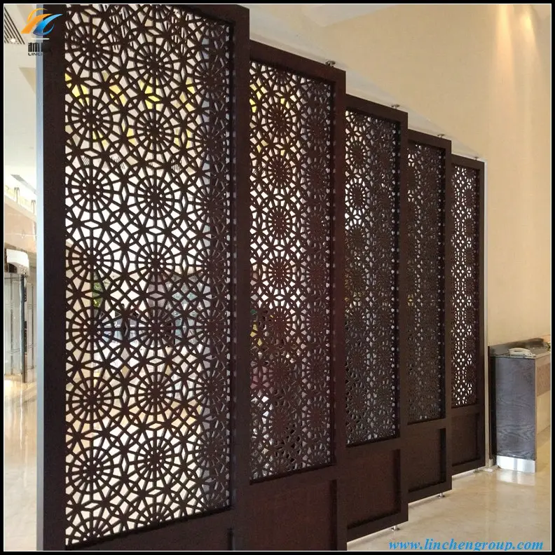 New style WPC CNC room divider screen for decoration