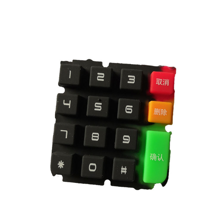 2019 OEM silicone rubber keypad number keyboard dome for pos machine