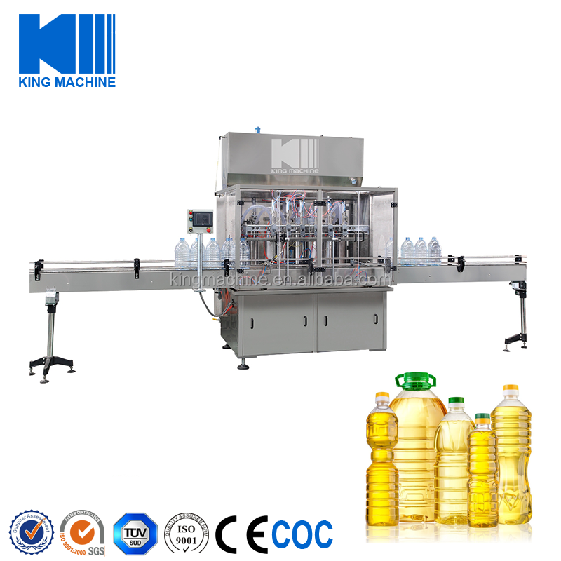 Automatic linear type bottle oil / cream / detergent filling machine