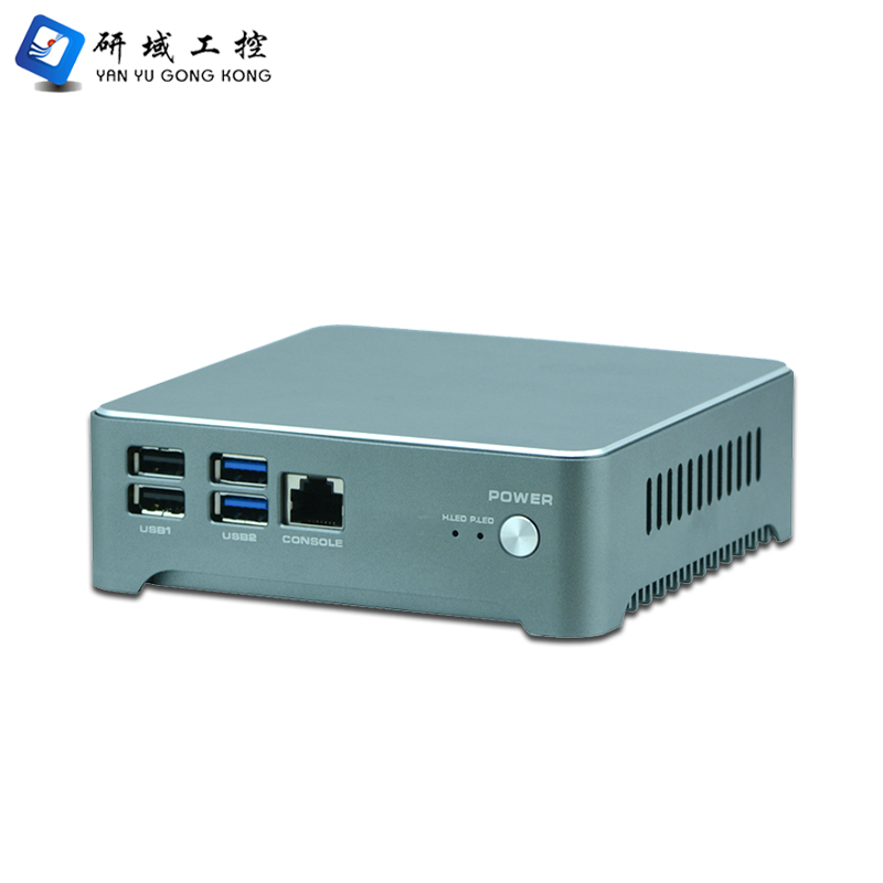 Yanyu i3 i5 i7 barebone мини ПК Встроенный безвентиляторный промышленный компьютер с четырехъядерным процессором 3 * USB3.0