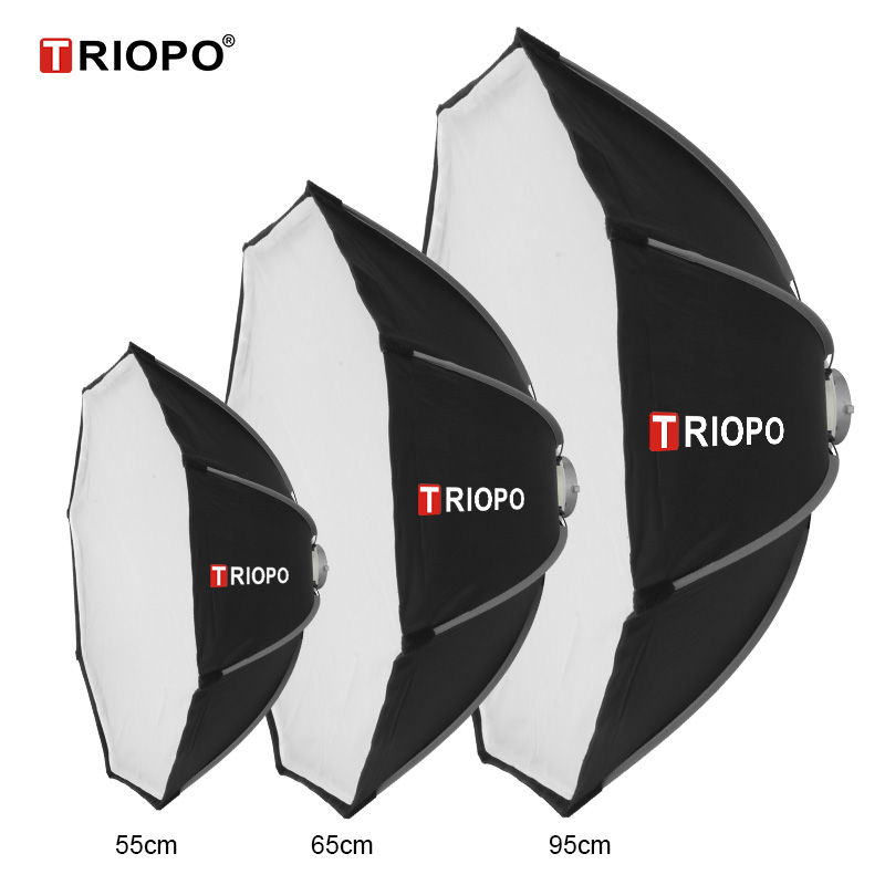 Восьмиугольный зонт-софтбокс Triopo 90 см/35 дюймов с креплением Bowens для стробоскопа