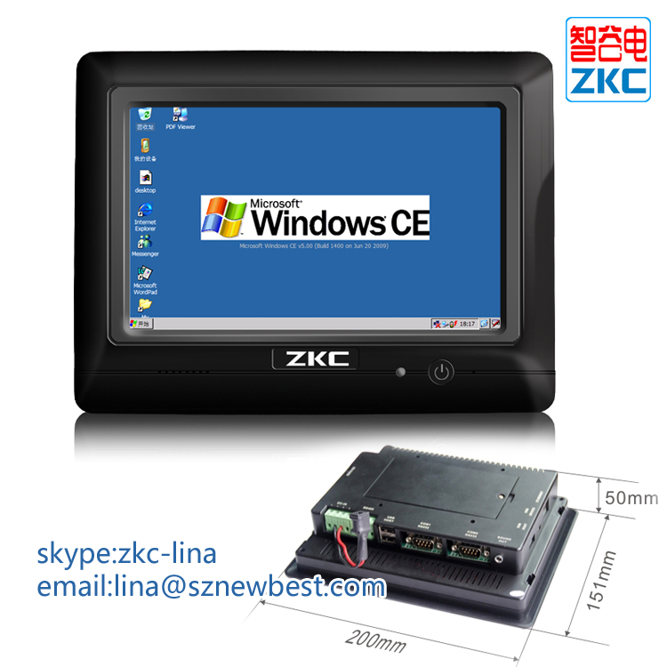 Промышленный компьютер с четырехъядерным процессором WinCE OS 7 дюймов встроенные панели ПК