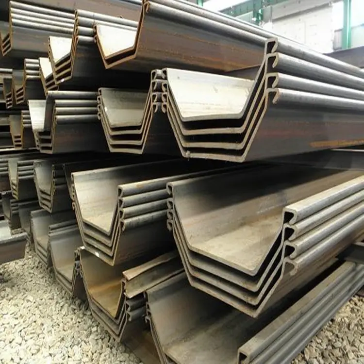 Sheet Piling Prices High-Strength U-Shape Steel Sheet Pile For Structural Roofing Platform