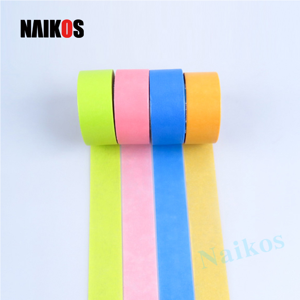 Красочная Маскировочная лента Washi из крепированной бумаги для украшения
