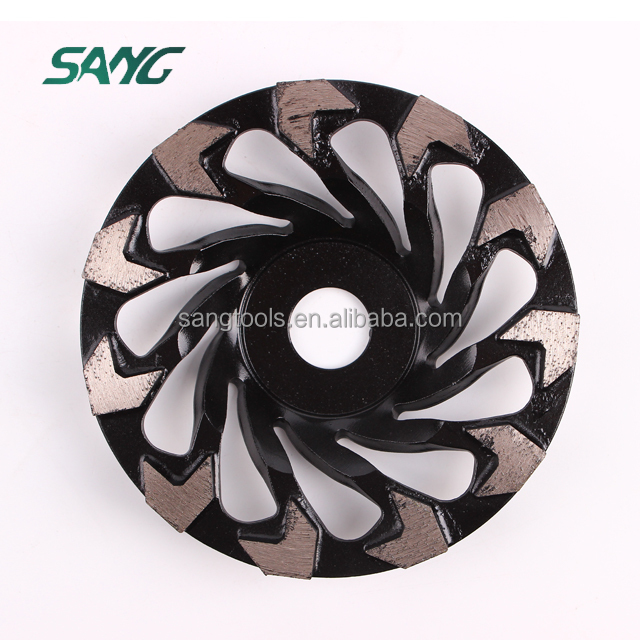 4"4.5"5"7"Arrow Seg Diamond Cup wheel 4 Concrete Epoxy Mastic Abrasive Joint Spot Grinding Angle Grinder