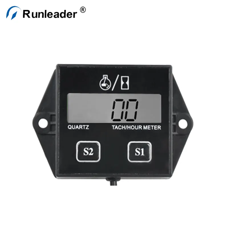 Tach Hour Meter Runleader Marine Tach Hour Meter Tachometer RPM Display For Motorcycle Electric Motors