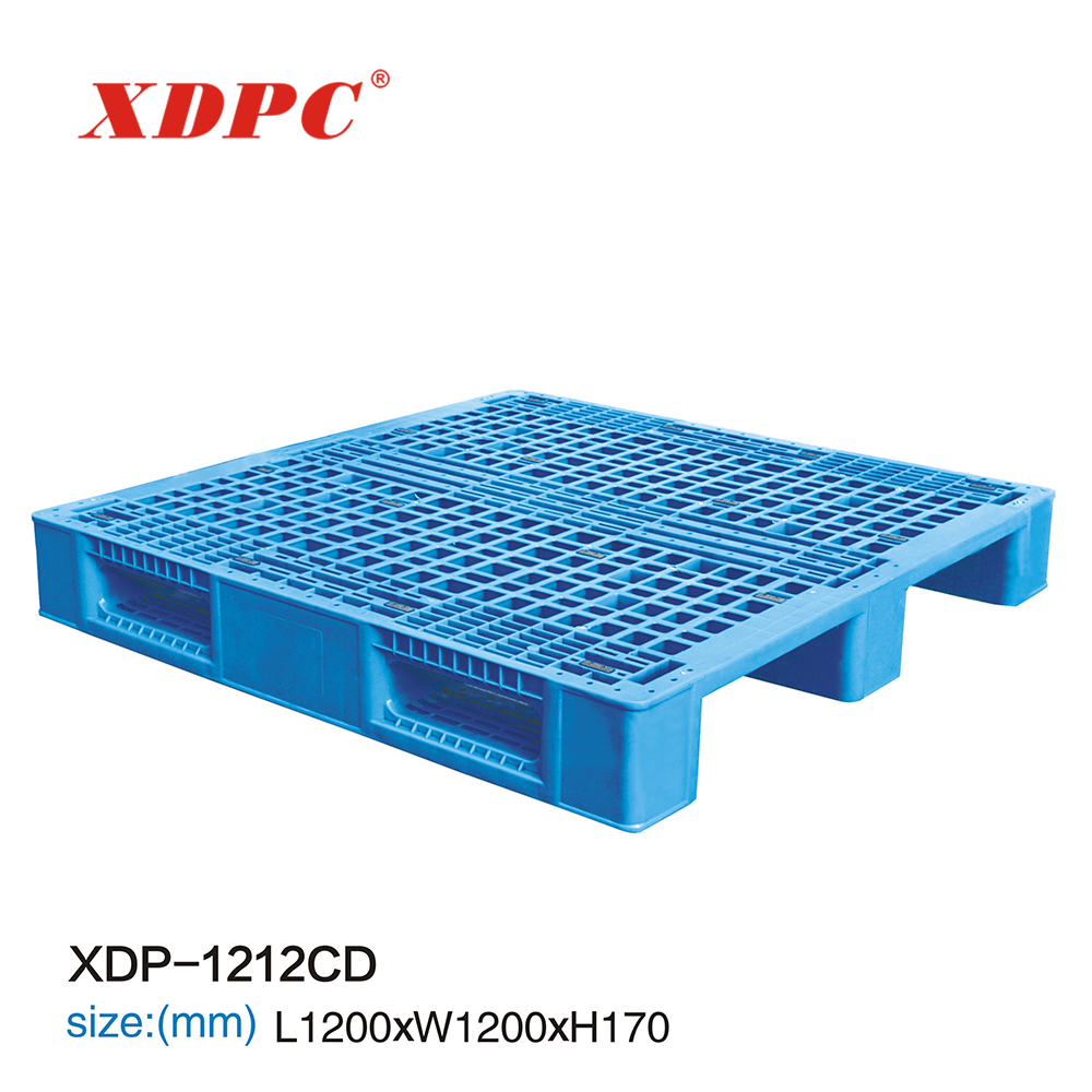 Пластиковый поддон XDPC 1200x1200, 4 канала, 3 направляющих