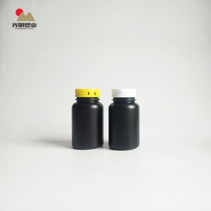 Новый дизайн 200 мл пустой коричневый HDPE пластиковая бутылка белка порошок контейнер с кольцом-тянуть крышку