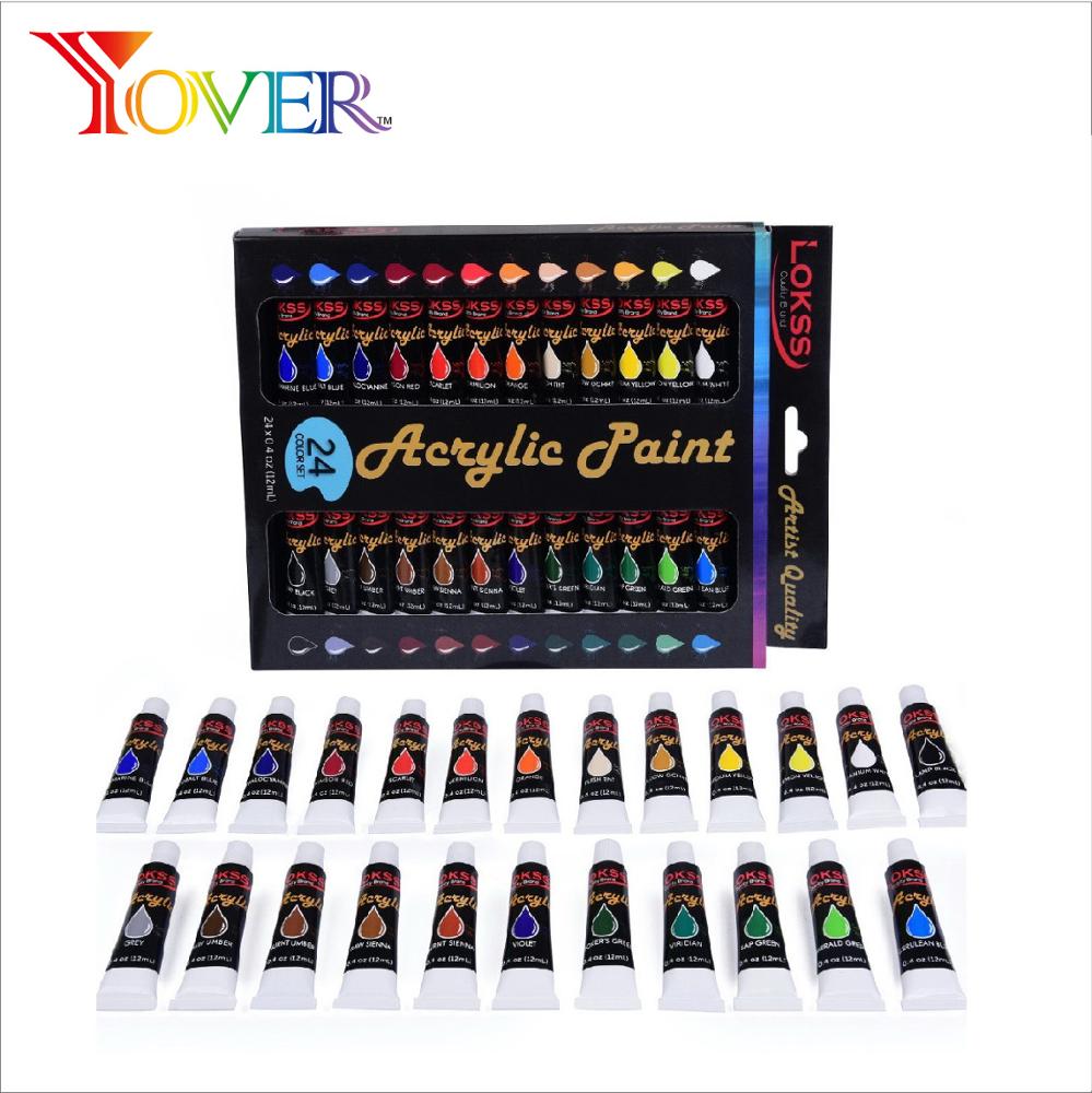 Hot Sale 24pcs 12ml Acrylic Paint
