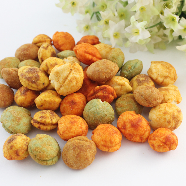 Multiple color BRC ISO HACCP verified mix flavor coated peanut snack