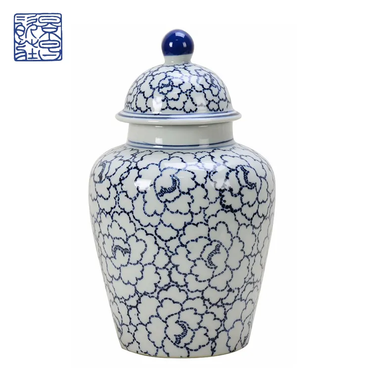 Fashion home decoration ceramic ginger jar