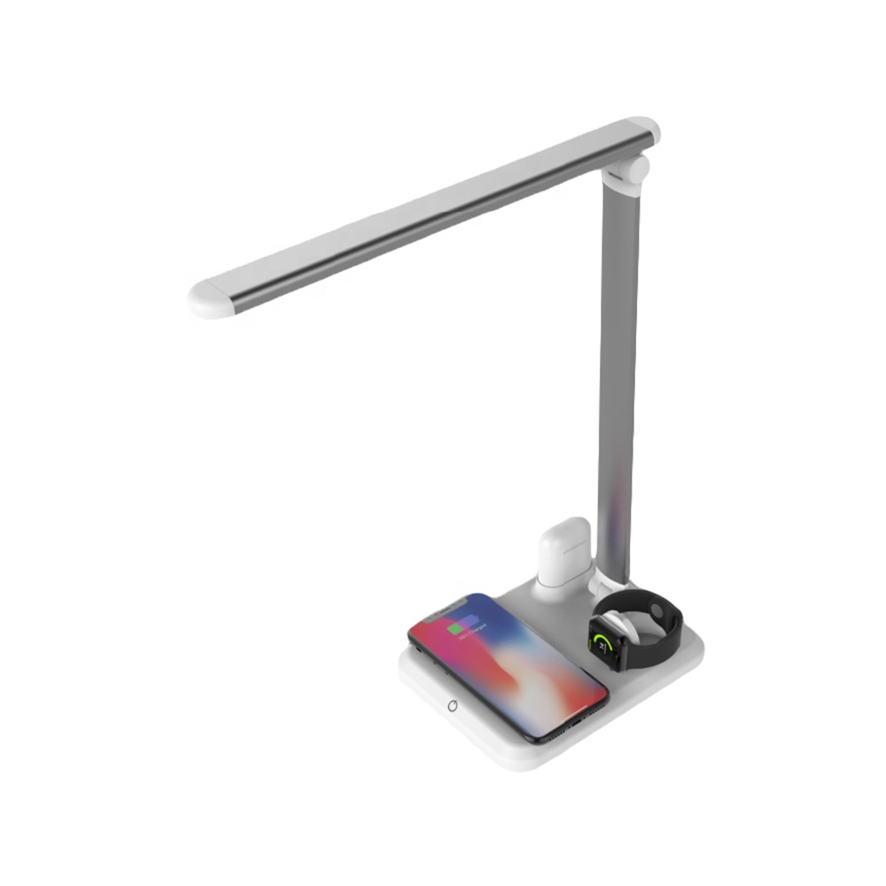 Настольная лампа 4 в 1 с беспроводной зарядкой Qi для Apple Mate
