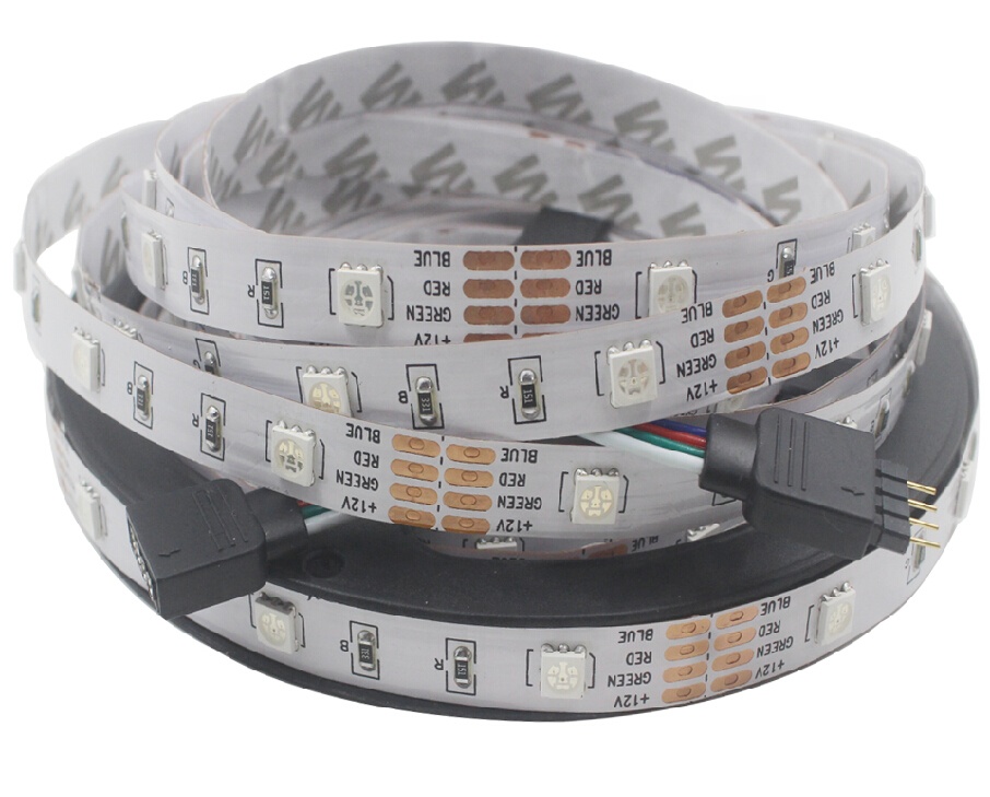 Высококачественная ультратонкая светодиодная лента 100 м 12 В 24 В 220 В dmx 5050 60d rgb rgbw