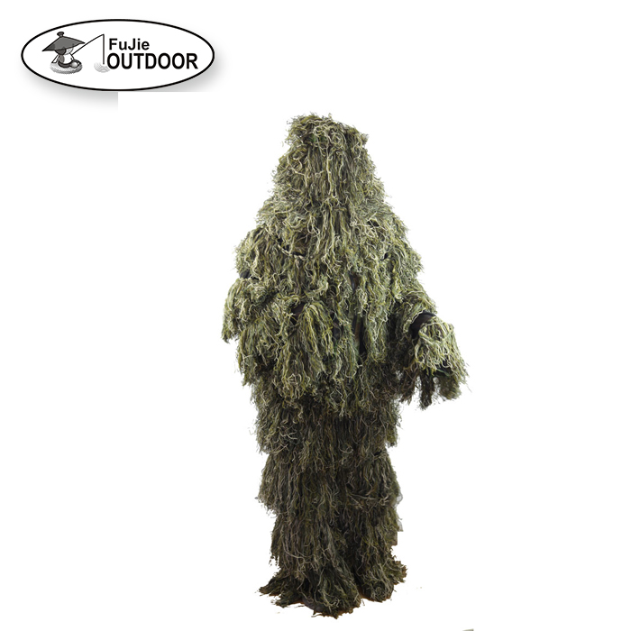 2020 прочный лесной продукт сетчатая подкладка 3D камуфляж Ghillie костюм для охоты