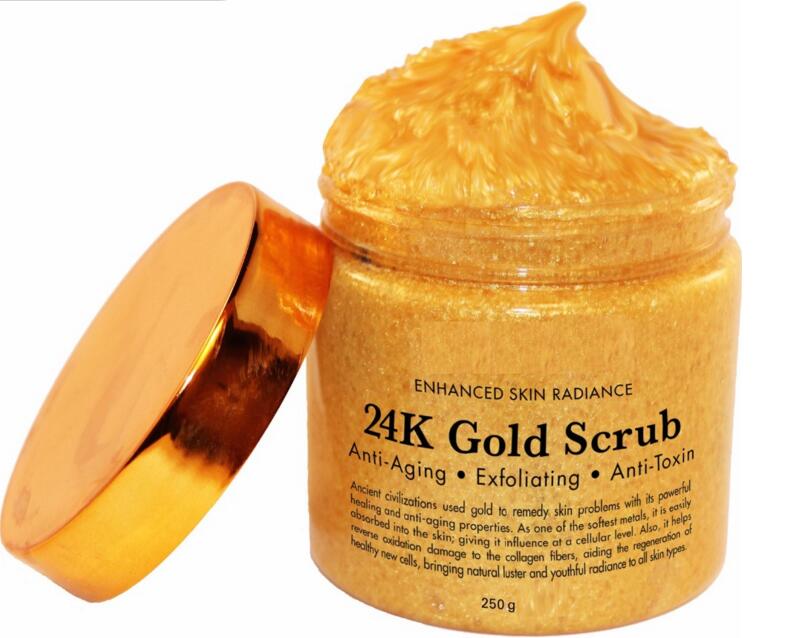 Private Label антивозрастной 24 K Gold скраб для тела для лица и тела отшелушивающий 250 мл