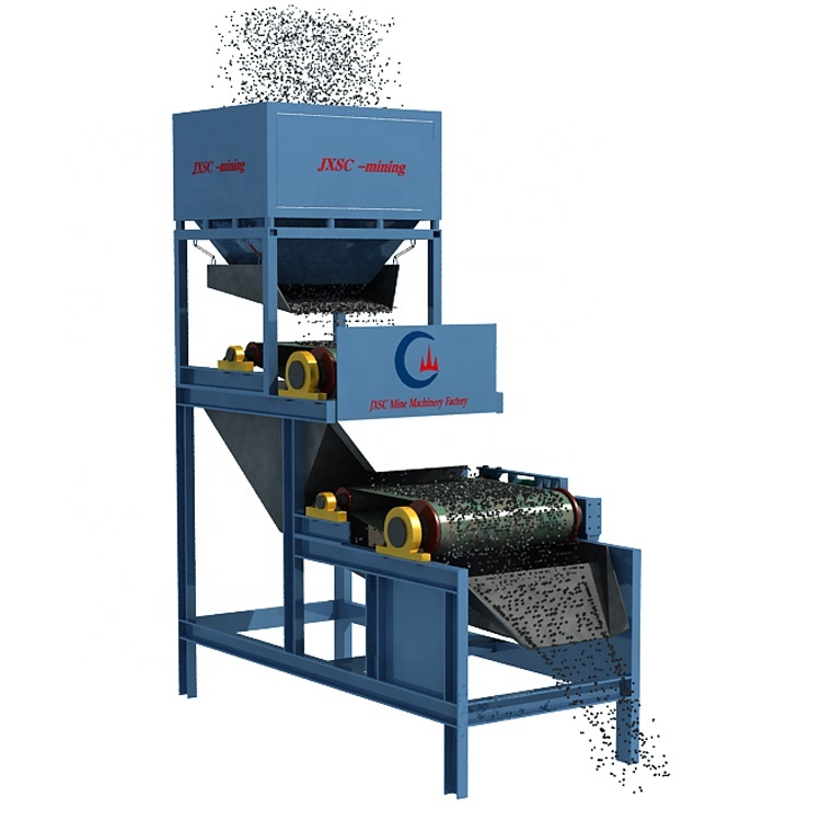 Manganese Ore Recovery Machine Dry Process High Intensity Roller Magnetic Separator for Manganese Ore Processing Equipment