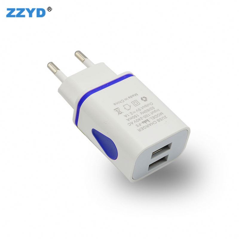 2018 оптовая торговля настенное Dual Usb Автомобильное зарядное устройство с 2 портами plugportable зарядный адаптер для мобильных телефонов
