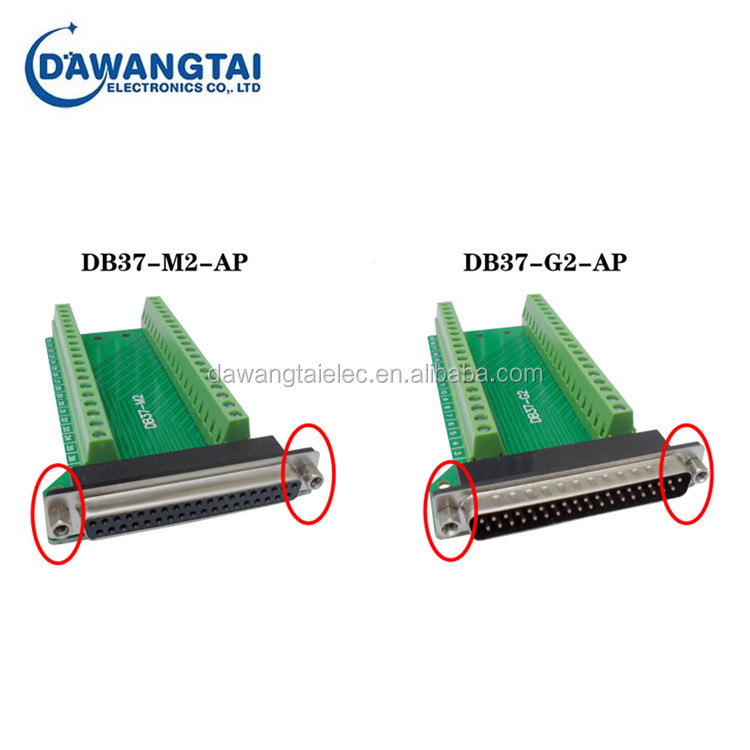 DB37-G2-M2 Женский Мужской DB37 D-SUB разъем заднего хода Авто запасные части PCB коммутационная плата гайка типа