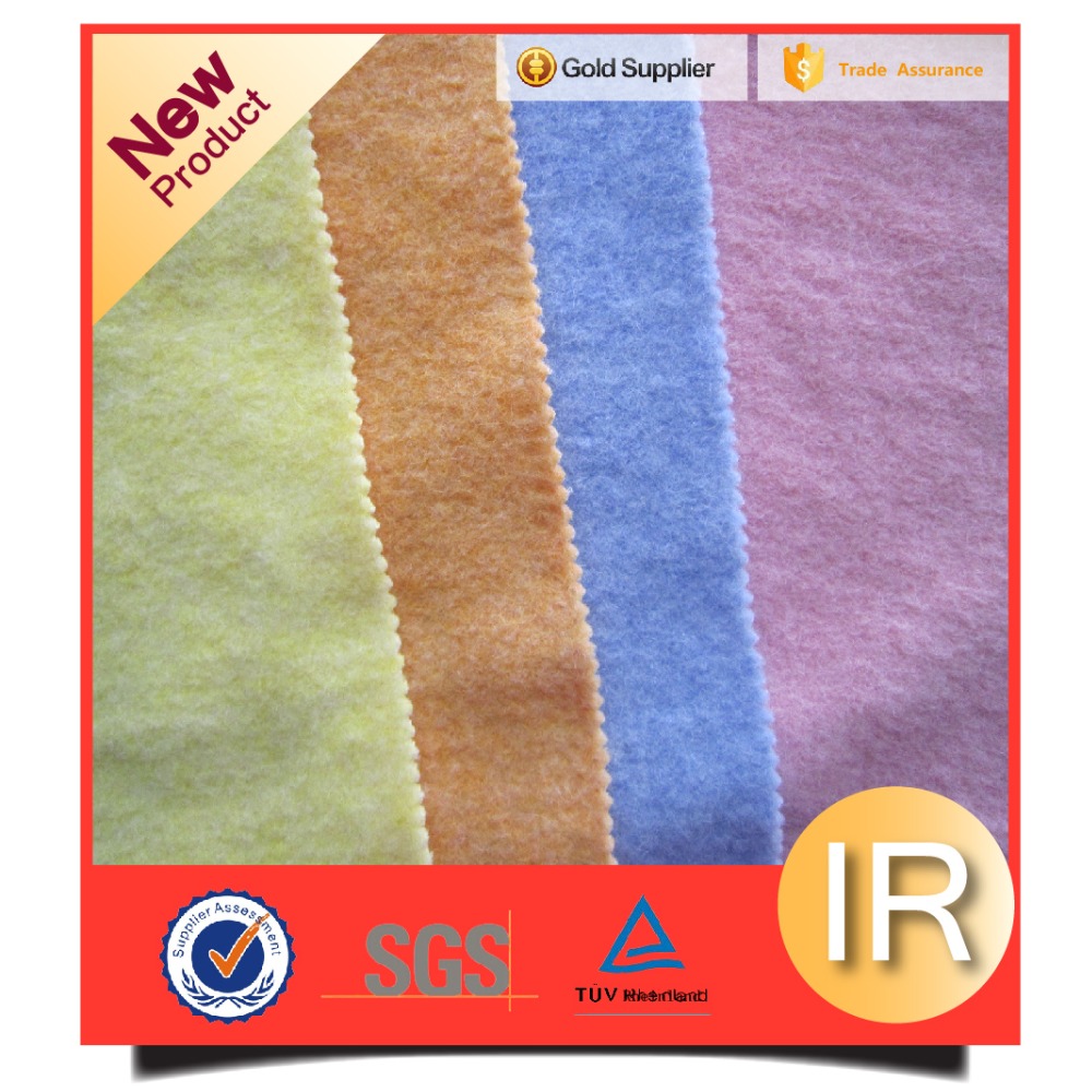 55%wool 14%acrylic 31%polyester 410g/m knitted wool fabric for autumn/winter garment
