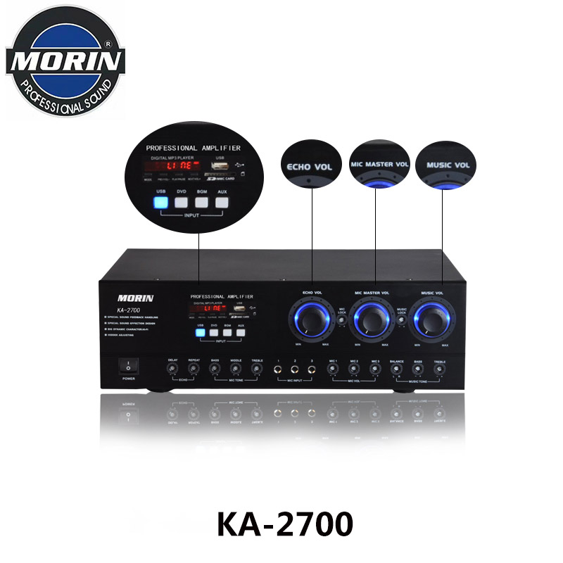 KTV Колонка USB стерео Сделано в Китае аудио караоке усилитель мощности KA-2700