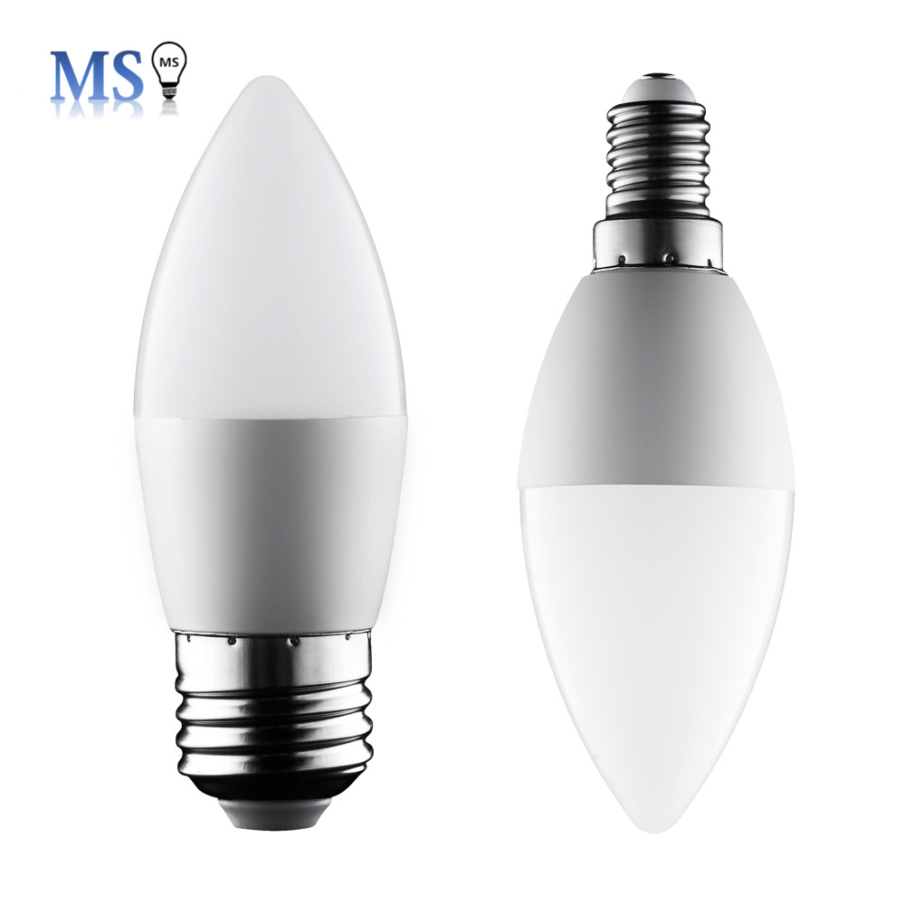 C37 Светодиодная лампа в виде свечи 5 Вт 7 Вт e27 e14 b22 c series light smd2835
