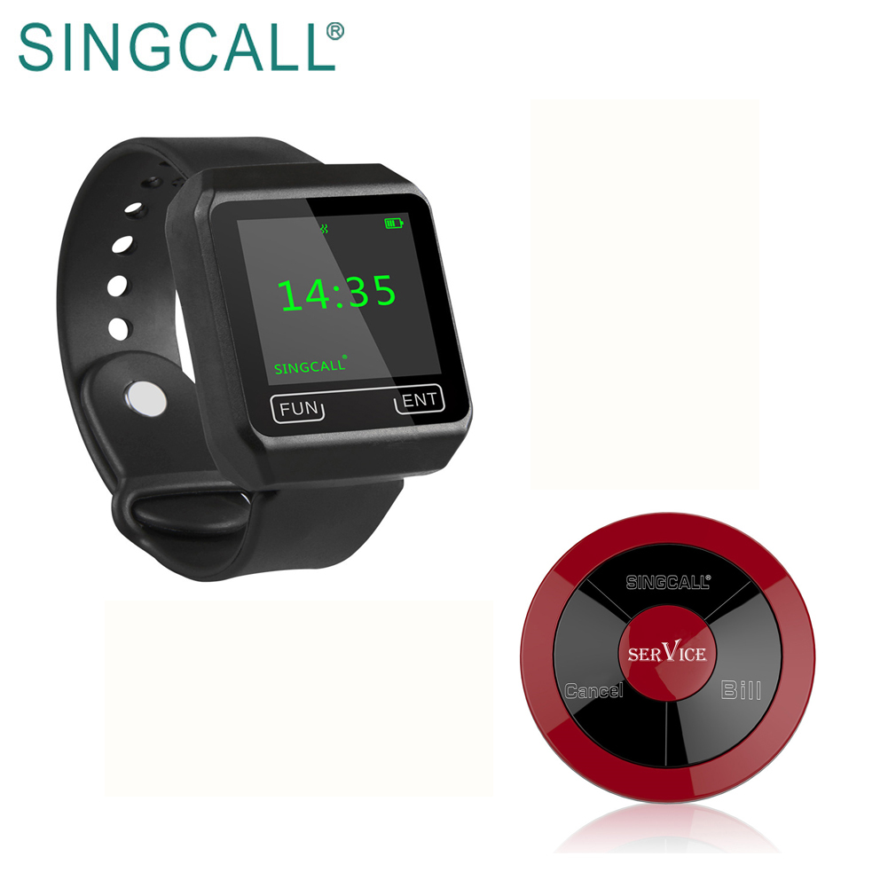 SINGCALL 433 МГц, оптовая продажа, гостевой пейджер, беспроводная система вызова, часы для ресторана