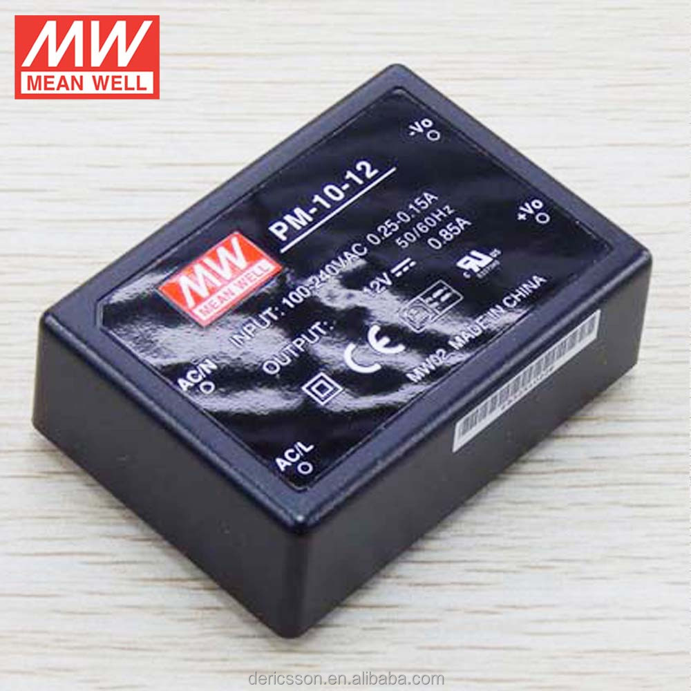 Оригинал MEAN WELL PM-10-12 12 В 10 Вт импульсный источник питания